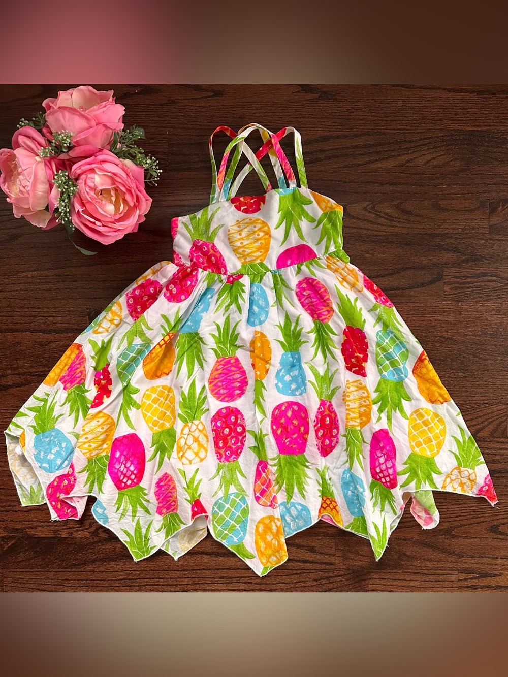 C&C California Kids handkerchief hem sundress, size 7